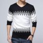 Slim Knitting Casual Mens sweaters and pullovers V neck Thin Knitted sweater male Jumper