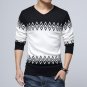Slim Knitting Casual Mens sweaters and pullovers V neck Thin Knitted sweater male Jumper
