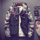 2018 Fashion Floral Bomber Jacket Men Hip Hop Slim Fit Flowers Pilot Bomber Jacket Coat Men\'s Hoode