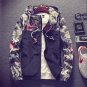 2018 Fashion Floral Bomber Jacket Men Hip Hop Slim Fit Flowers Pilot Bomber Jacket Coat Men\'s Hoode
