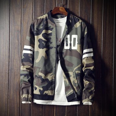 Camouflage Jacket Coat Men Spring Autumn Fashion Bomber Jacket Men Casual Military Baseball Windbrea