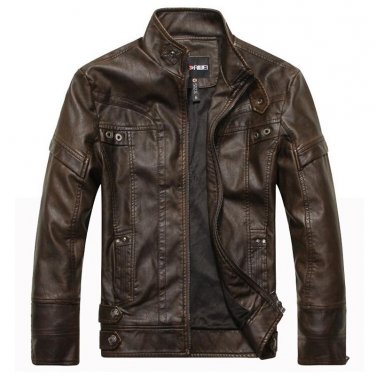 Brand New motorcycle leather jackets men jaqueta de couro masculina Bomber leather jacket Inverno Co
