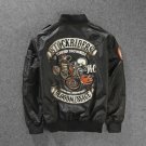 2018 New Stockriders Motorcycle Luxury Brand Bomber Jackets Men Big Size Baseball Skull Jacket Men P