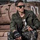 LetsKeep 2017 New spring army mens bomber jacket badges military jacket 4XL men casual tactical coat