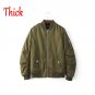 2018 Spring Autumn Mens Solid Flight Wine Red Bomber Jacket Men\'s Rib Sleeve Zipper Short Air Force