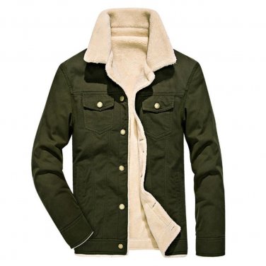 2017 Winter Down Cotton Jacket Men Slim Fashion Thick Warm cowboy Jacket Coat Turn-down Collar Cotto