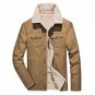 2017 Winter Down Cotton Jacket Men Slim Fashion Thick Warm cowboy Jacket Coat Turn-down Collar Cotto