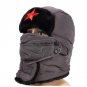 Winter Trapper Trooper Hat Earflaps Russian Warm Ushanka Military Red Star Cossack Aviator Bomber Ha