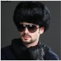 High Quality Mens 100% Real Rabbit Fur Winter Hats Lei Feng hat With Ear Flaps Warm Snow Caps Russia
