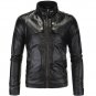 Mens PU Leather Jackets Fashion Autumn Winter Slim Fit Faux Leather Jacket Coat Male Red Windbreaker