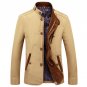 New Casual Slim Blazer Jacket Stand Collar Thin Business Coat 2017 Spring Autumn Male Outwear Windbr