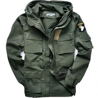 Military Style  jackets for men pilot cotton coat usa army 101 air force bomber jacket green black c
