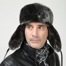2017 Men Thick PU Leather Bomber Hats Winter Earflap Russian Hats Ushanka Trapper Windproof Casual W