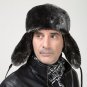 2017 Men Thick PU Leather Bomber Hats Winter Earflap Russian Hats Ushanka Trapper Windproof Casual W