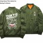 Anime Tokyo Ghoul Bomber Jacket Kaneki Ken Printed Stand Collar Baseball Jacket Pilot Jackets Free S