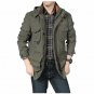 Safari Style large size basic jacket men coat male Pockets motorcycle army outerwear pilot bomber ja