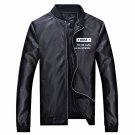 2017 Casual brand PU leather jacket for men coat male motorcycle biker outwear Slim Fit pilot bomber