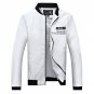 2017 Casual brand PU leather jacket for men coat male motorcycle biker outwear Slim Fit pilot bomber