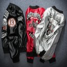 Japan Designer PU Leather Skull Motorcycle Bomber Jacket Mens 2018 Letters Printing Side Pocket Poli