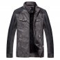 Winter Men Leather Jacket PU Stand Collar Motorcycle Leather Jackets Men Jaqueta De Couro Bomber Jac