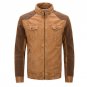Winter Men Leather Jacket PU Stand Collar Motorcycle Leather Jackets Men Jaqueta De Couro Bomber Jac