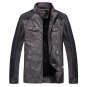 Winter Men Leather Jacket PU Stand Collar Motorcycle Leather Jackets Men Jaqueta De Couro Bomber Jac