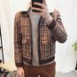 Winter Jackets Men 2018 Plaid Fur Parka Mens Bomber Jackets Mens Woolen Coats Slim Fit Chaquetas Hom