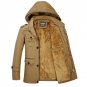 New Design Winter Jacket Men 2017 Fashion Casual Cotton Padded Jacket Thick Warm Fleece Jacket Overc