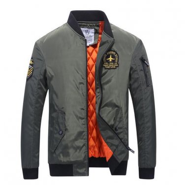 New Men Bomber Jackets  Winter Warm Windbreaker Coat Male Stand Collar Fashion veste homme