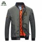 New Men Bomber Jackets Winter Warm Windbreaker Coat Male Stand Collar Fashion veste homme