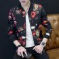 Floral Jacket Coat Men Flower Printed Mens Bomber Jackets Plus Size 5XL Windbreakers Coats Casual Sl