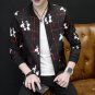 Floral Jacket Coat Men Flower Printed Mens Bomber Jackets Plus Size 5XL Windbreakers Coats Casual Sl