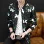 Floral Jacket Coat Men Flower Printed Mens Bomber Jackets Plus Size 5XL Windbreakers Coats Casual Sl