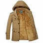 2017 New Fashion Winter Jacket Men Long Thick Warm Cotton-Padded Jackets Coat Parka Overcoat Casual 