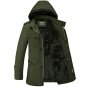 2017 New Fashion Winter Jacket Men Long Thick Warm Cotton-Padded Jackets Coat Parka Overcoat Casual 