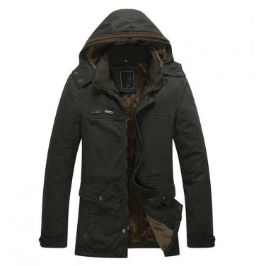 Plus Size 4XL Winter Jacket Men Brand Fashion Casual Thick Warm Cotton Padded Jacket Male Outwear Zi