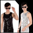 new fashion Stage costumes Sequins  Vests men\'s clothing ds paillette Performance vest costume tide