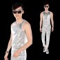 new fashion Stage costumes Sequins  Vests men\'s clothing ds paillette Performance vest costume tide