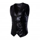 Sleeveless Male Vest Stage Performance Costumes Men Vest MC Host Clothing Waistcoats Show Sleeveless