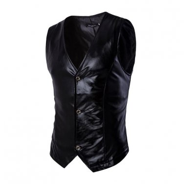 Sleeveless Male Vest Stage Performance Costumes Men Vest MC Host Clothing Waistcoats Show Sleeveless