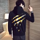 large size winter primer spring outer wear thicken Hip hop golden scratches printed hoodies sweatshi