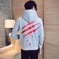 large size winter primer spring outer wear thicken Hip hop golden scratches printed hoodies sweatshi