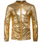 Men\'s personality of the four seasons can wear jacket Golden silvery color casual brand coat 2017 n