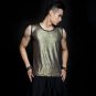 Golden Singer stage black men\'s vest men pullover brand roupas masculinas sexy tank top camisetas r
