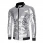 New Autumn Golden Jacket Men Luxury Shiny Jacket Fashion Nightclub Clothing Glittering Silver  Jacke