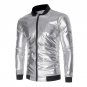 New Autumn Golden Jacket Men Luxury Shiny Jacket Fashion Nightclub Clothing Glittering Silver  Jacke