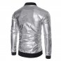 New Autumn Golden Jacket Men Luxury Shiny Jacket Fashion Nightclub Clothing Glittering Silver  Jacke