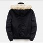 New Fashion Bomber Jacket  Winter Thickening Mens Coat Casual Hooded  Jacket standard solid Parka Me