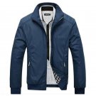 Spring Autumn Winter Slim Thin Men Jacket  Fashion Clothes Cotton Fabric Jackets  Bomber ZIP Closure