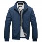 Spring Autumn Winter Slim Thin Men Jacket  Fashion Clothes Cotton Fabric Jackets  Bomber ZIP Closure